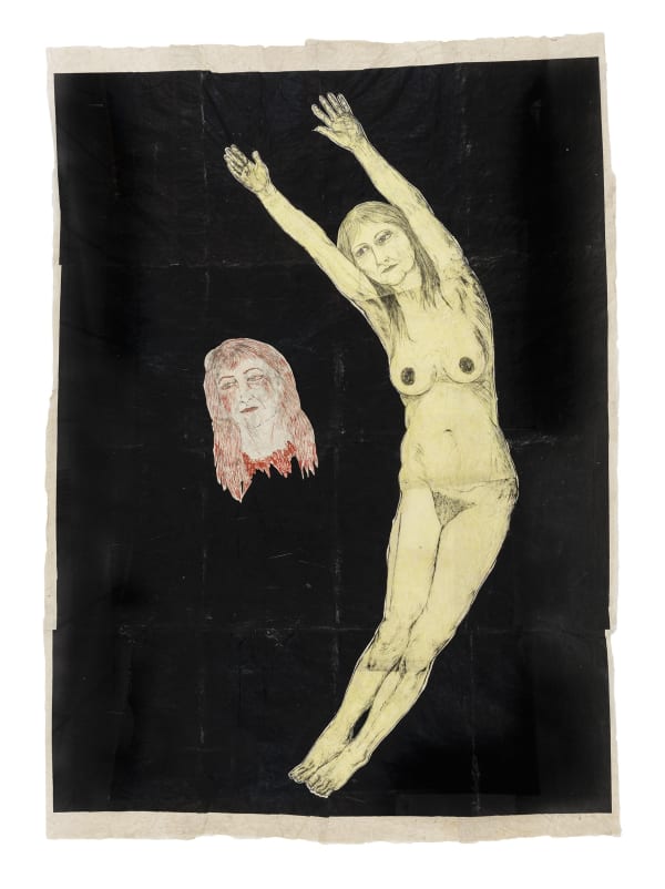 Kiki Smith Eclipse, 2002 Ink and gouache on Nepal paper 96.5 x 68.5 inches (245 x 174 cm)