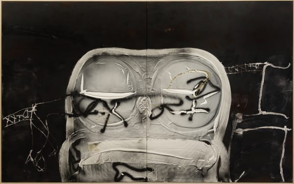 Antoni Tàpies Matière - Sofa, 1990 Oil on wood 63.8 x 102.4 inches (162 x 260 cm)