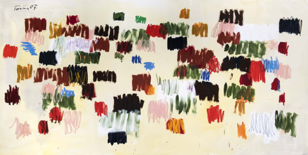 Günther Förg Untitled, 2007 Acrylic on canvas 78.7 x 157.5 inches (200 x 400 cm)