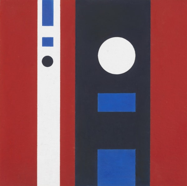 Hélio Oiticica Grupo Frente 23, 1955 Gouache on board 18.9 x 18.1 inches