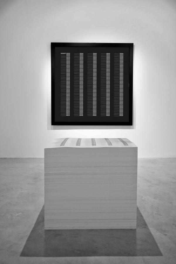 Alfredo Jaar This is what happened, Miss Simone, 2015 Pigment print mounted on dibond and printed matter Printed matter: 30 x 30 x 30 inches (76.2 x 76.2 x 76.2 cm) Edition of 6