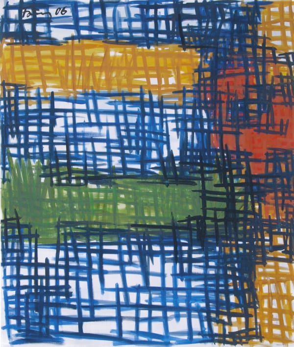 Günther Förg Untitled, 2006 Acrylic on canvas 76.75 x 65 inches (195 x 165 cm)