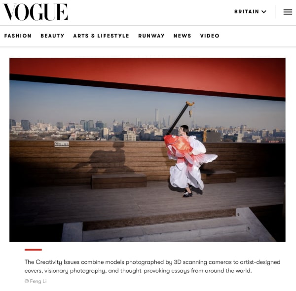 Feng Li shoots for Vogue