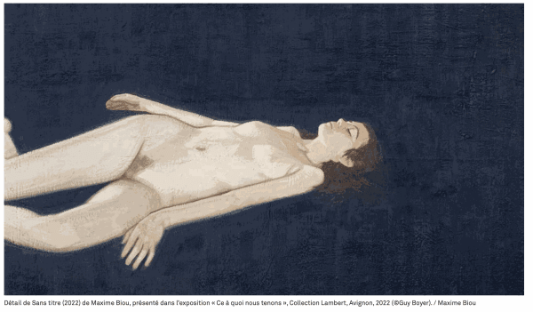 Détail de Sans titre (2022) de Maxime Biou, présenté dans l’exposition « Ce à quoi nous tenons », Collection Lambert, Avignon, 2022 (©Guy Boyer). / Maxime Biou