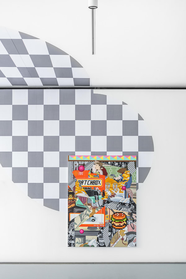 'Chromatic Crumble!' Installation View, 2025. Photo by Stéphane Aboudaram. Courtesy of the artist and Marguo.