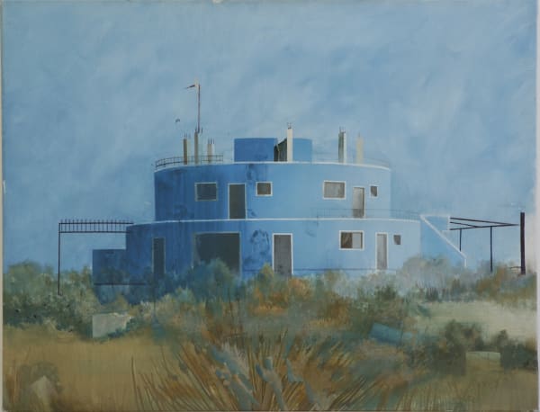 Edi Hila, La maison bleue, 2000