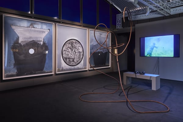 Sous l’azur, vues d'exposition ©Jean-Christophe Lett, Art Explora Festival, 2024