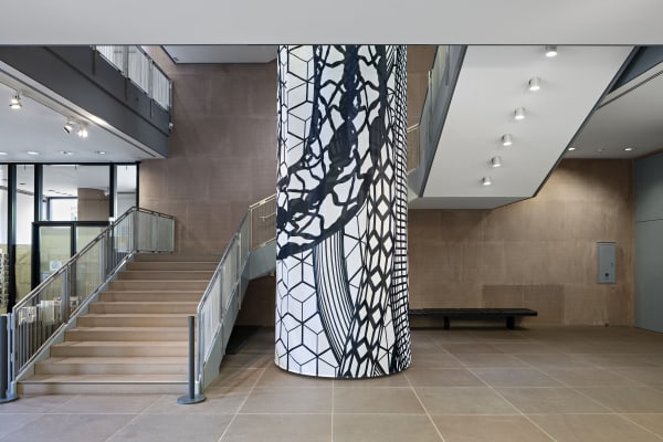 Installation view “Between Pixel and Pigment. Hybrid Painting in Post-Digital Times”, July 7 – November 10, 2024, Kunsthalle Bielefeld and...