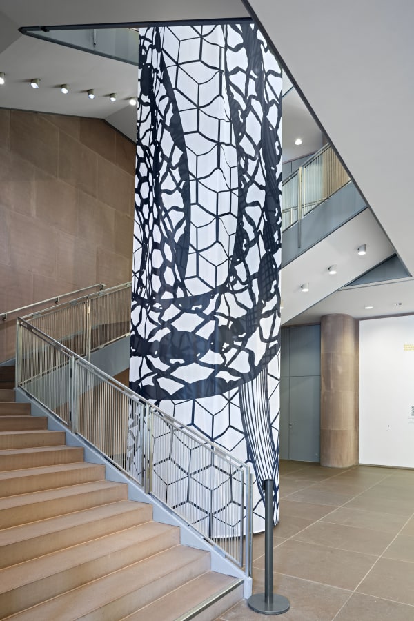 Installation view “Between Pixel and Pigment. Hybrid Painting in Post-Digital Times”, July 7 – November 10, 2024, Kunsthalle Bielefeld and...