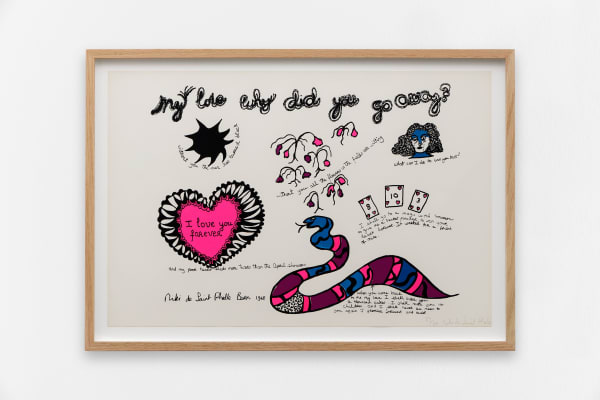 Niki de Saint Phalle, My Love Why Did You Go Away?, 1968. © Niki Charitable Art Foundation. Courtesy of Mitterrand gallery. Photo: Aurélien Mole