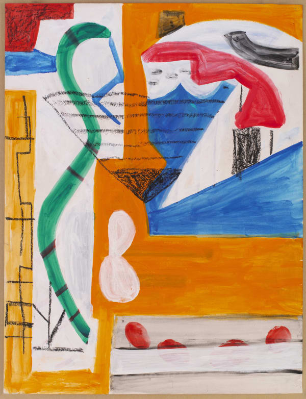 Shirley Jaffe Untitled, 1980 ca. Vinyl paint and pastel on paper 77 x 61 x 3,5 cm (30 5/16 x 24 1/32 x 1 3/8 in) framed