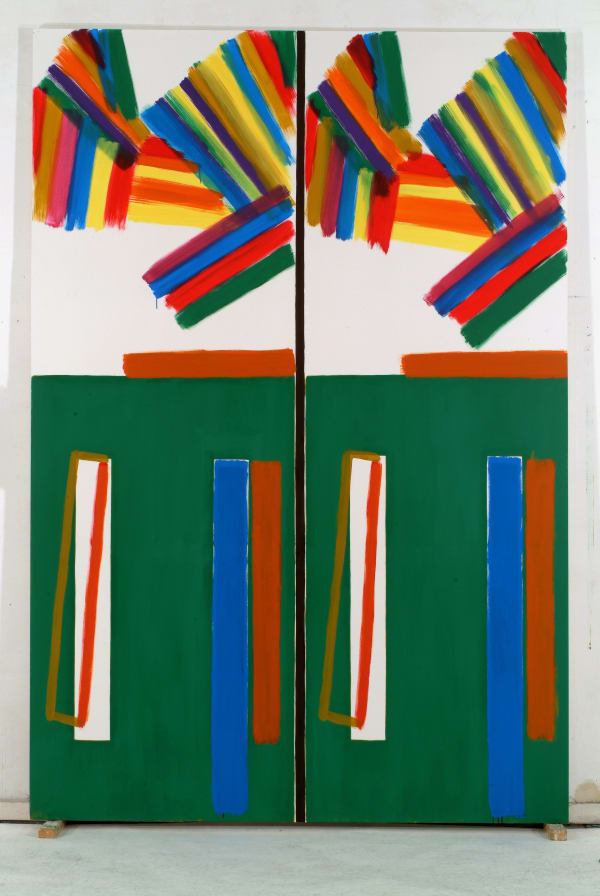 Bernard Piffaretti Sans titre, 2002 Acrylic on canvas 294 x 204 cm (115 3/4 x 80 5/16 in)