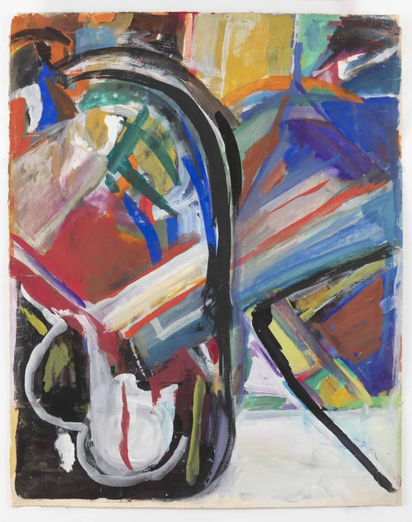 Shirley Jaffe Untitled, 1960 ca. Mixed media on paper 77,5 x 64 x 3,5 cm (30 1/2 x 25 3/16 x 1 3/8 in) framed