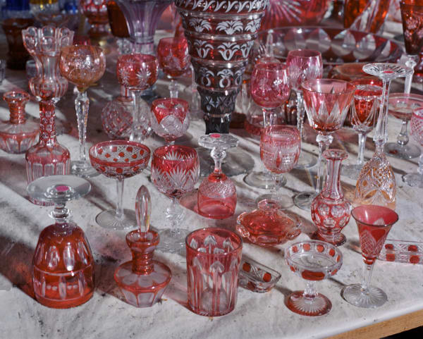 Patrick Faigenbaum, Cristal clair doublé couleur (2), Cristallerie Saint-Louis, 2022