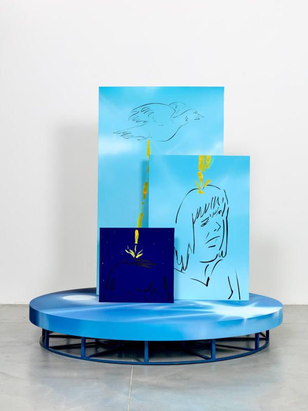 Hoda Kashiha, Everything started from the day Earth turned and turned And one bird pooped on my head, 2023