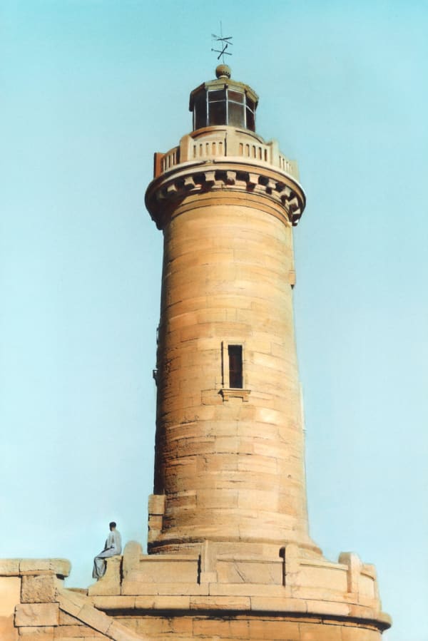 Youssef Nabil, Self-portrait with a Lighthouse, Marseille 2011, 2011