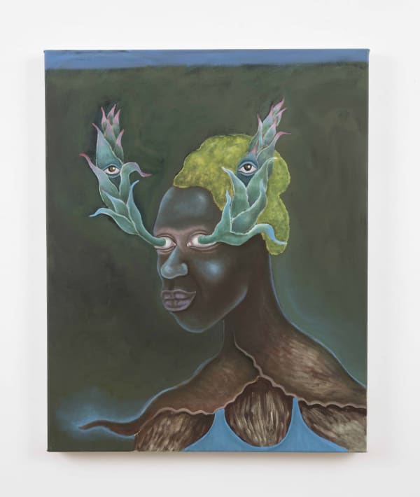 Simphiwe Ndzube, Native of Mine Moon with Flora, 2023