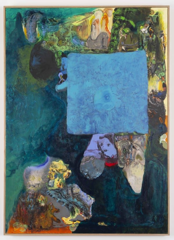 Jorge Queiroz, Blue square, 2021