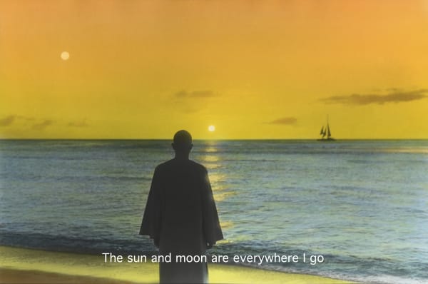 Youssef Nabil, The Sun and Moon are everywhere I go, self-portrait, 2021