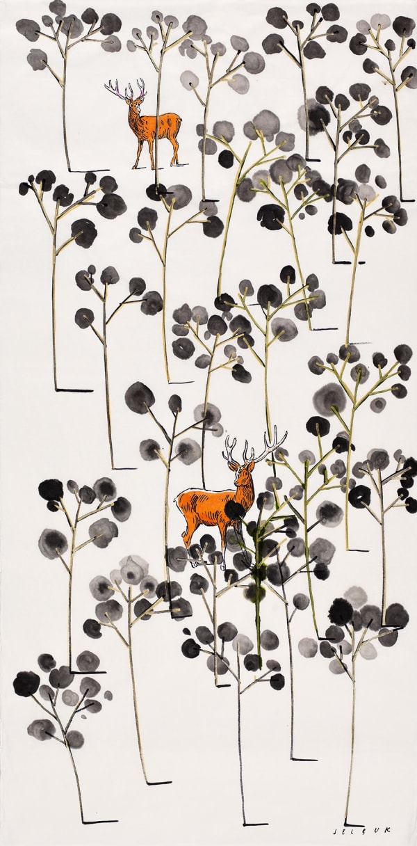 SELÇUK DEMİREL, A Deer Thinks It’s a Tree, 2019
