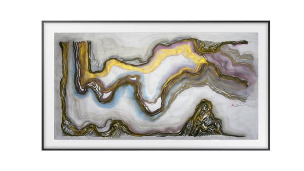 The Fauvist Dream of Gemini No.3 by Victor Wong x A.I. Gemini being shown on Samsung The Frame 2020