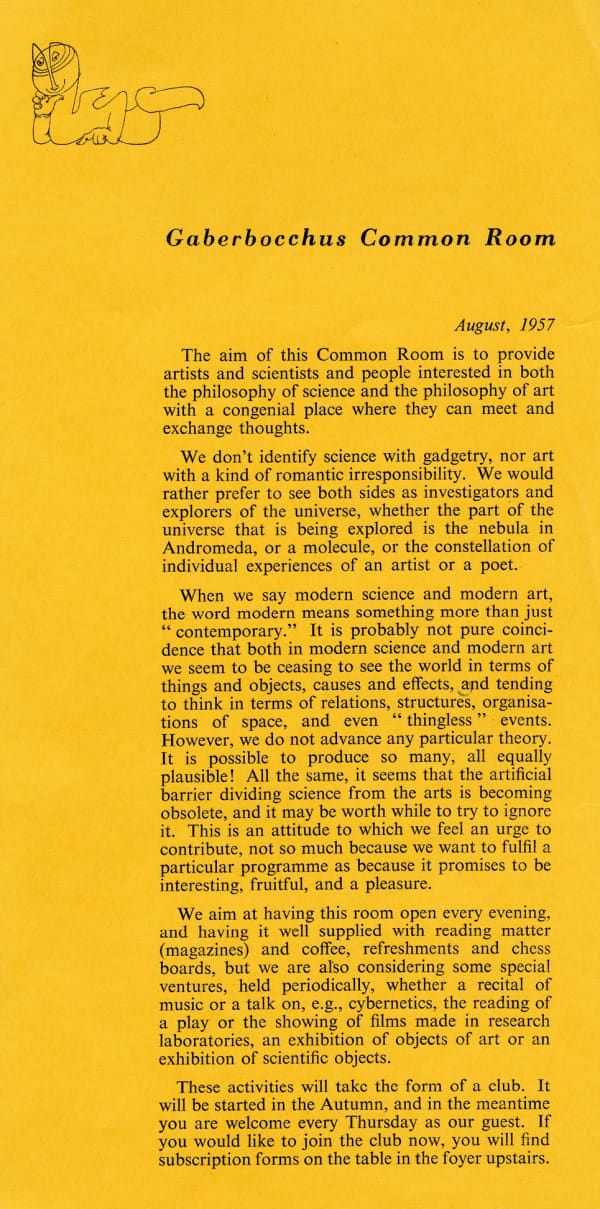 Book Launch | Gaberbocchus Common Room by Jasia Reichardt