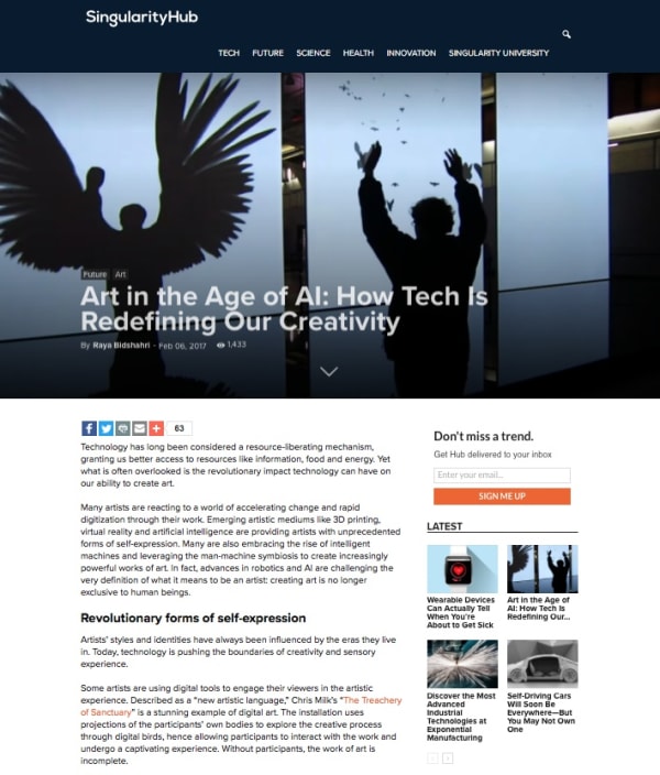 MATTEO ZAMAGNI | SINGULARITY HUB | FEBRUARY 2017