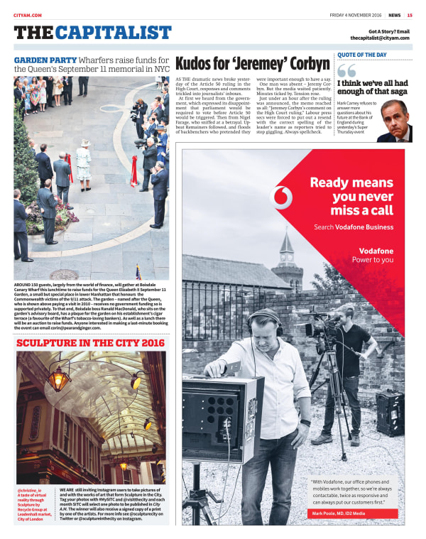 RECYCLE GROUP | CITY A.M. | NOVEMBER 2016