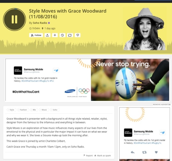 CHARLOTTE COLBERT | SOHO RADIO | AUGUST 2016