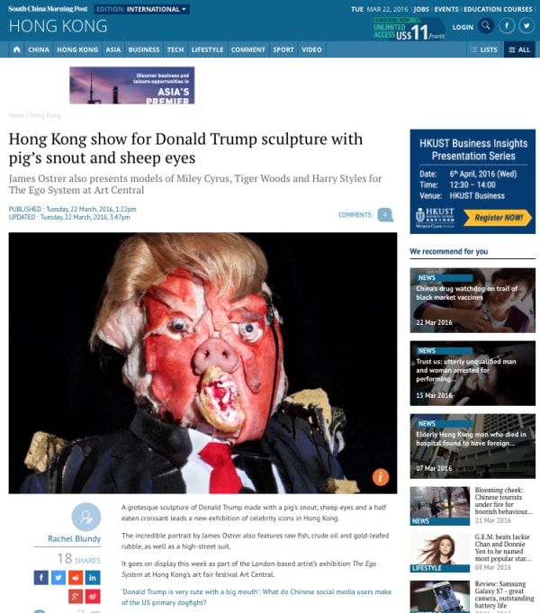 JAMES OSTRER | SOUTH CHINA MORNING POST | MARCH 2016