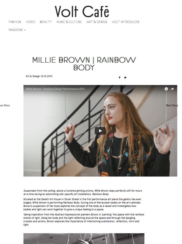MILLIE BROWN | VOLT MAGAZINE | OCTOBER 2015