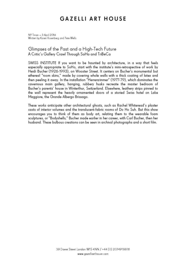 DO HO SUH | NEW YORK TIMES | APRIL 2014