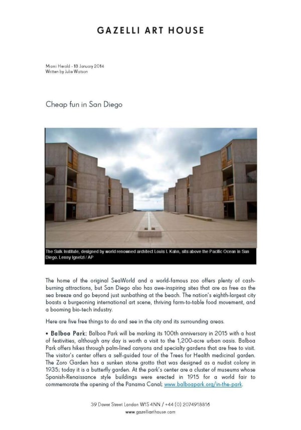 DO HO SUH | MIAMI HERALD | JANUARY 2014