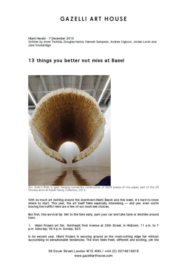 AZIZ + CUCHER | MIAMI HERALD | DECEMBER 2013