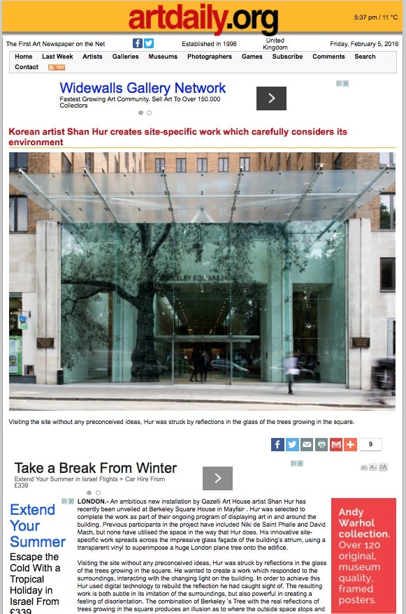 SHAN HUR | ARTDAILY.ORG | AUGUST 2013