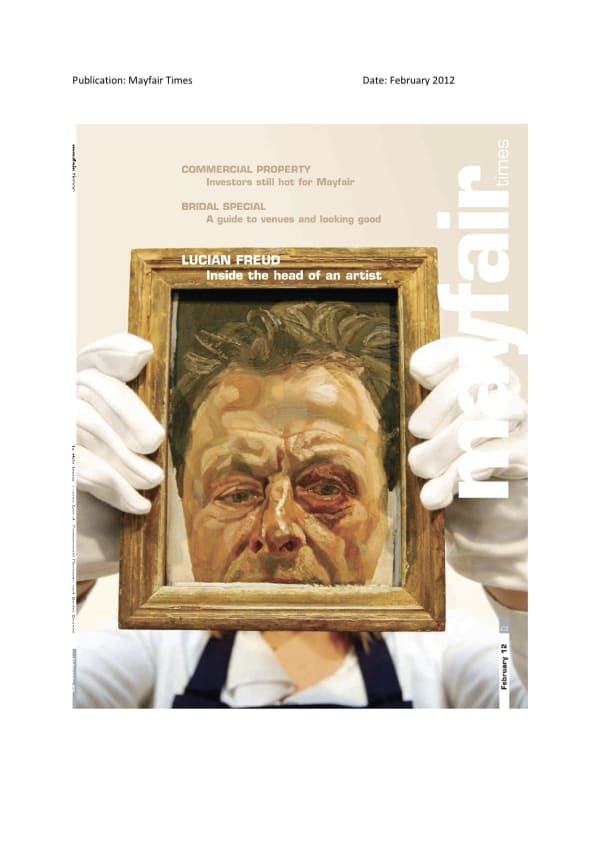 GAZELLI ART HOUSE | MAYFAIR TIMES | FEBRUARY 2012