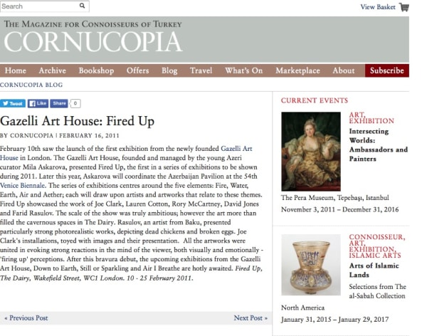 FIRED UP | CORNUCOPIA | FEBRUARY 2011