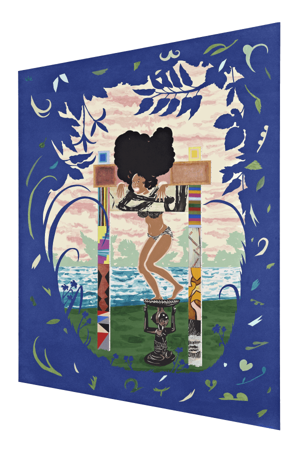 William Villalongo, Stocks and Bonds (Blue), 2012