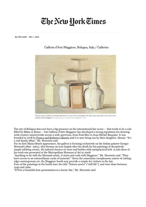The New York Times, Notable debuts at Art Basel Miami
