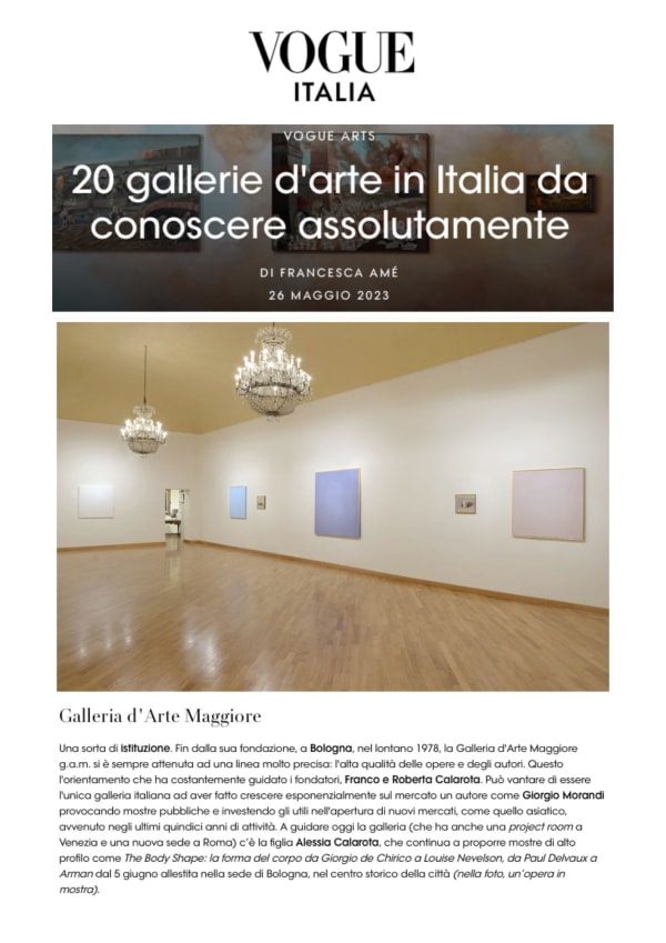 20 gallerie d'arte in Italia da conoscere assolutamente