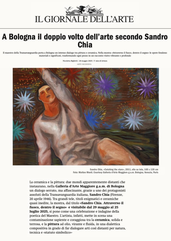 A Bologna il doppio volto dell’arte secondo Sandro Chia, Il maestro della Transavanguardia porta a Bologna un intenso dialogo tra...