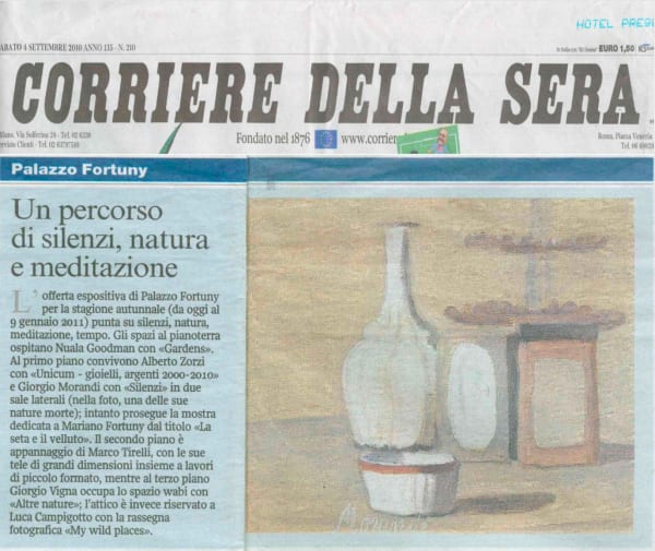 A path of silence, nature and meditation , Fortuny Palace