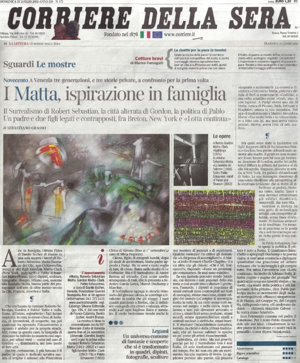 Les Matta, l’inspiration en famille, Le surréalisme de Roberto Sebastián, la ville altérée de Gordon, la politique de Pablo. Un...