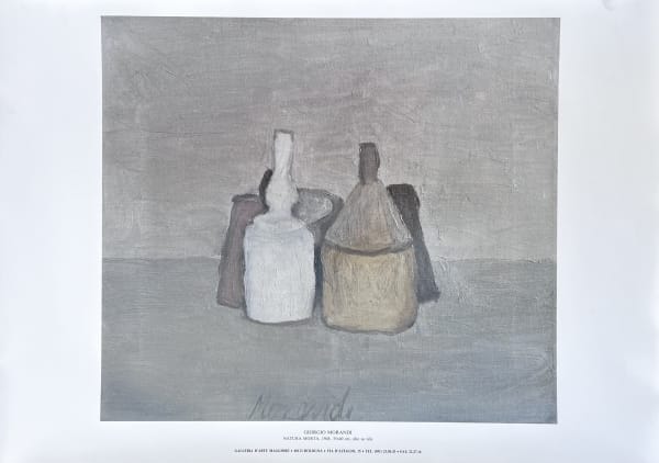 Giorgio Morandi, Natura morta, 1948, poster without frame