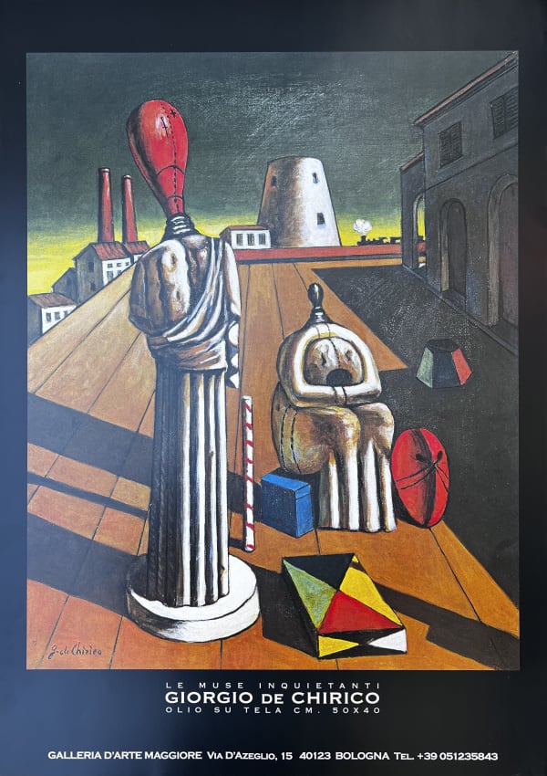 Giorgio de Chirico, Le Muse Inquietanti, affiche sans cadre