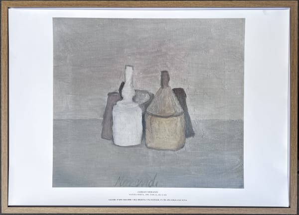Giorgio Morandi, Natura morta, 1948, affiche avec cadre