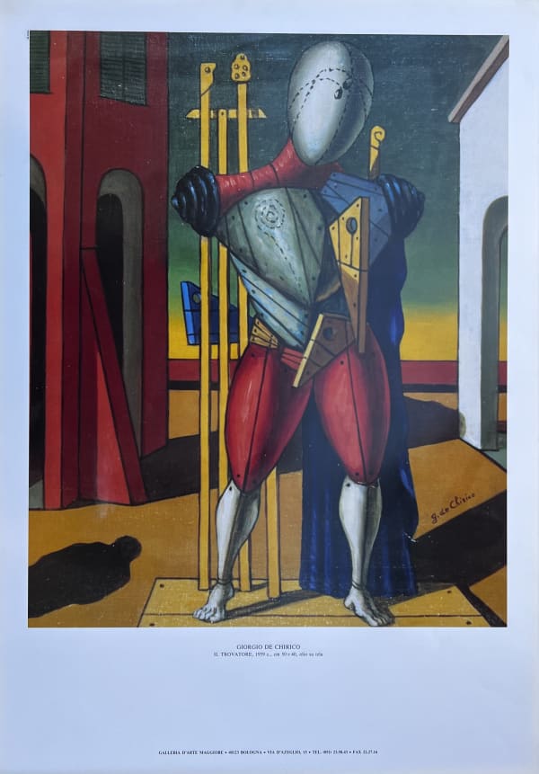 Giorgio de Chirico, Trovatore, poster without frame