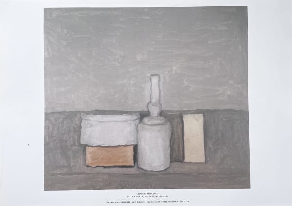 Giorgio Morandi, Natura morta, 1955, poster without frame