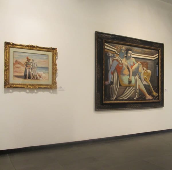Giorgio de Chirico. The labyrinth of dreams and ideas, Centro Saint-Bénin, Aosta, 2012 | Installation view