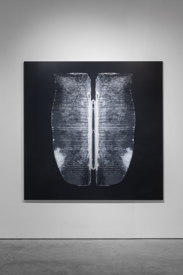 Peer Lindgreen and Duncan Hamilton B_Fossil_B1 December 2020 Fine Art Pigment Print on da vinci Archival white mounted on aluminium dibond 150 x 150 cm